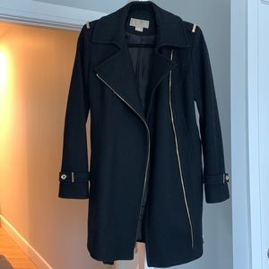 Michael Kors Suede Zip Peacoat, Size 2